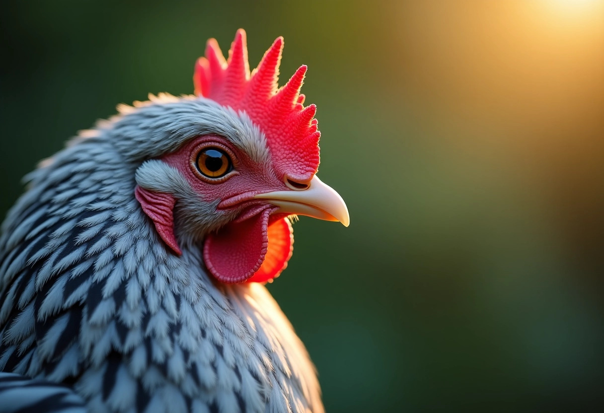 poule gris cendré