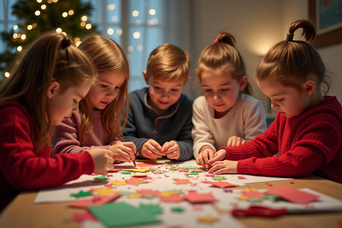 Éveiller la créativité des enfants avec des activités manuelles sur Noël