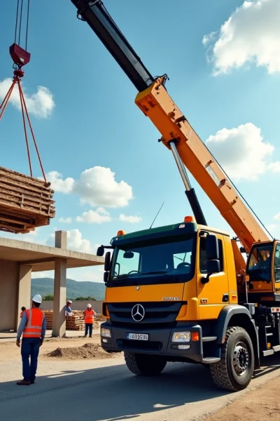 Les camions de levage pour vos chantiers vers Aubagne : une solution pratique