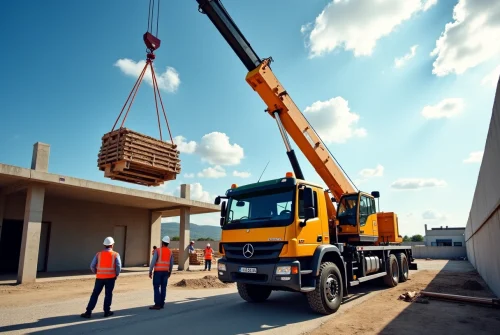 Les camions de levage pour vos chantiers vers Aubagne : une solution pratique