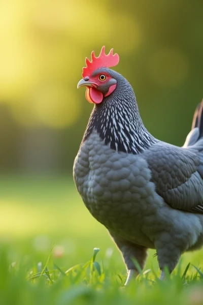 Les singularités exceptionnelles de la poule gris cendré