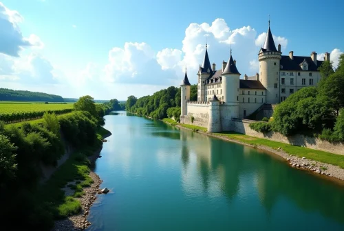 Les cinq fleuves de France : trésors culturels et historiques