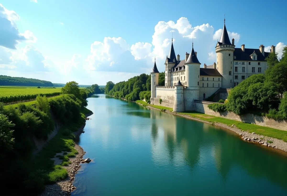 Les cinq fleuves de France : trésors culturels et historiques